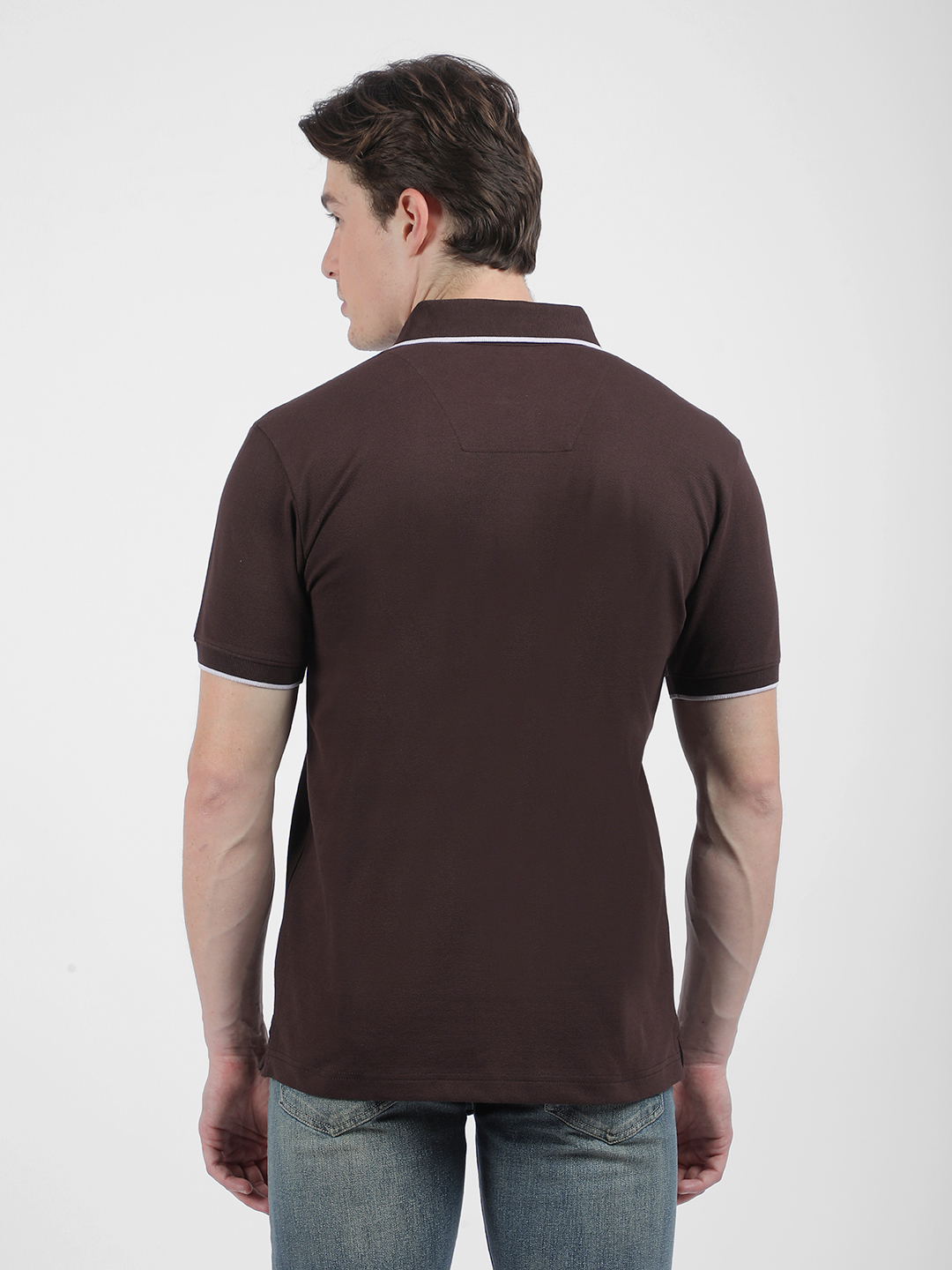 Numero Uno Men Chocolate Brown Polo T-Shirt